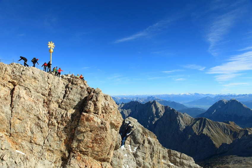 Gipfelkreuz - Zugspitzpanorama